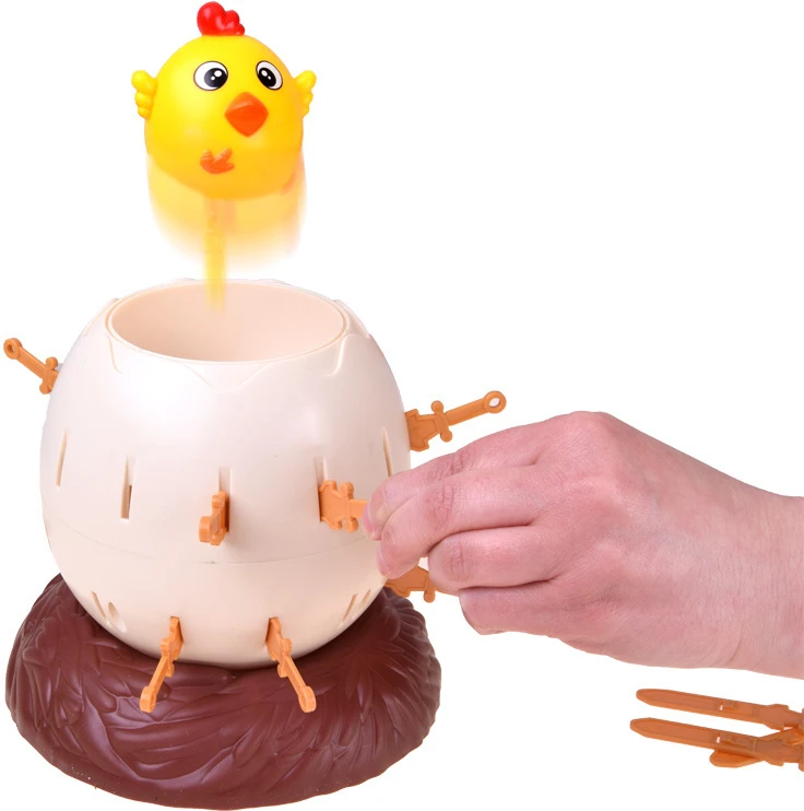 Jokomisiada Linksmas žaidimas „Crack the Egg Pop-Up Chicken