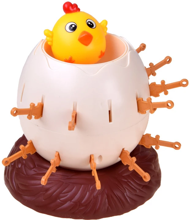 Jokomisiada Linksmas žaidimas „Crack the Egg Pop-Up Chicken