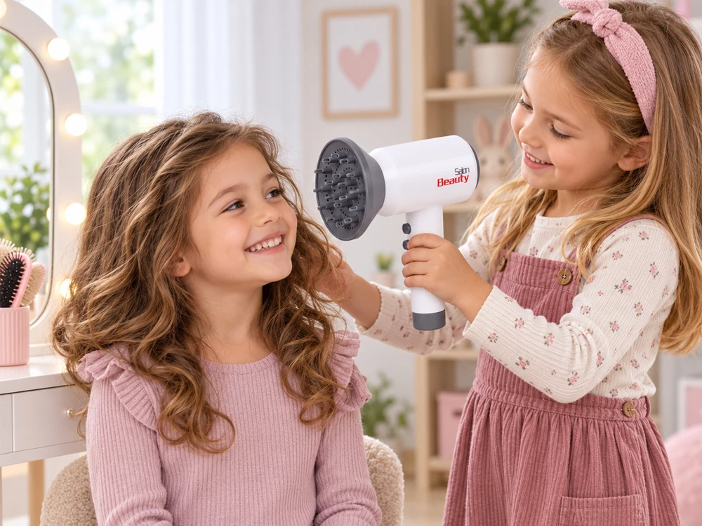 Jokomisiada Children's plaukų džiovintuvas with diffuser and ionization - 2 nozzles ZA6319