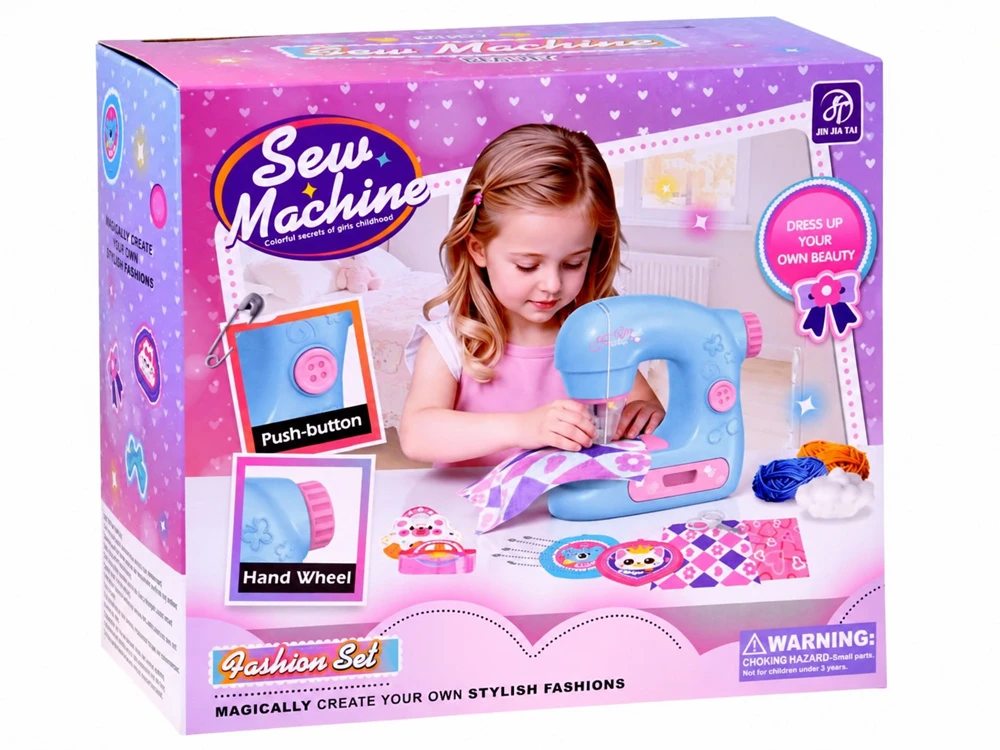 Jokomisiada Children's sewing machine + felt elements for bags and decorations ZA6541