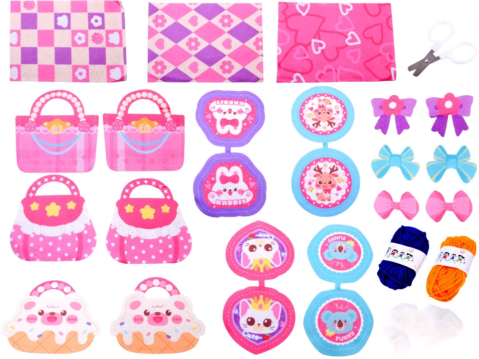 Jokomisiada Children's sewing machine + felt elements for bags and decorations ZA6541