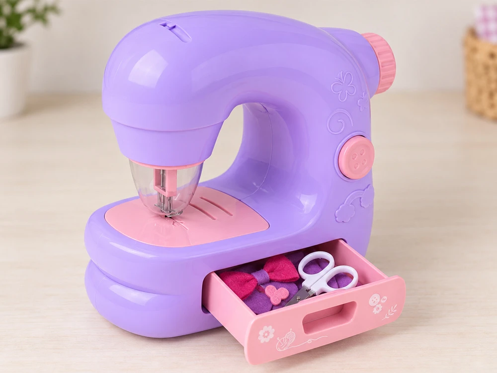 Jokomisiada Children's sewing machine + felt elements for bags and decorations ZA6541