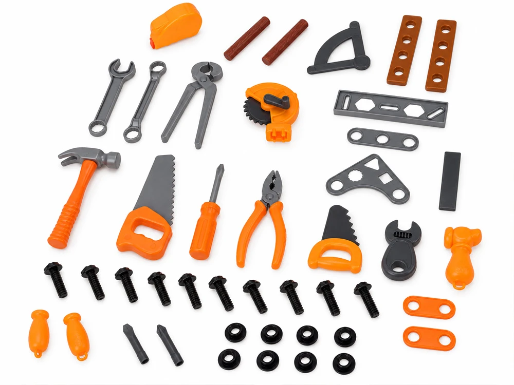 Jokomisiada Children's workshop Table with tools DIY KIT 92 pieces ZA6581