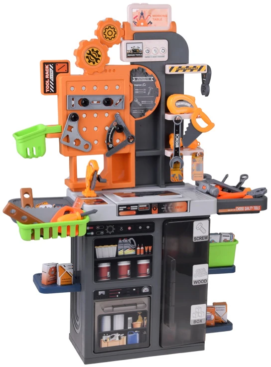 Jokomisiada Children's workshop Table with tools DIY KIT 92 pieces ZA6581