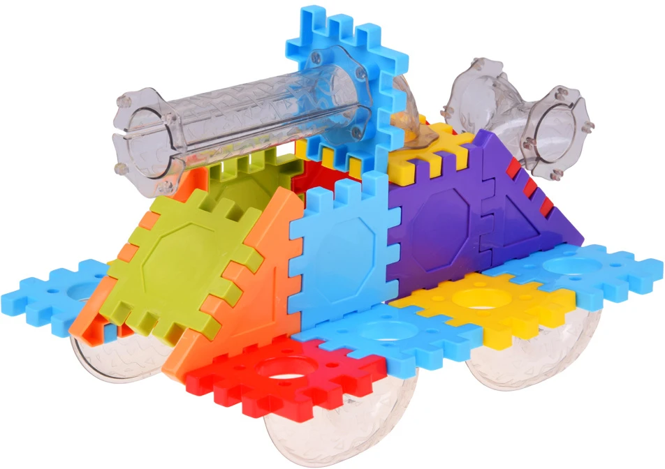 Jokomisiada Construction blocks WAFFLES + 360° ball track EXTENDED 435pcs ZA6548