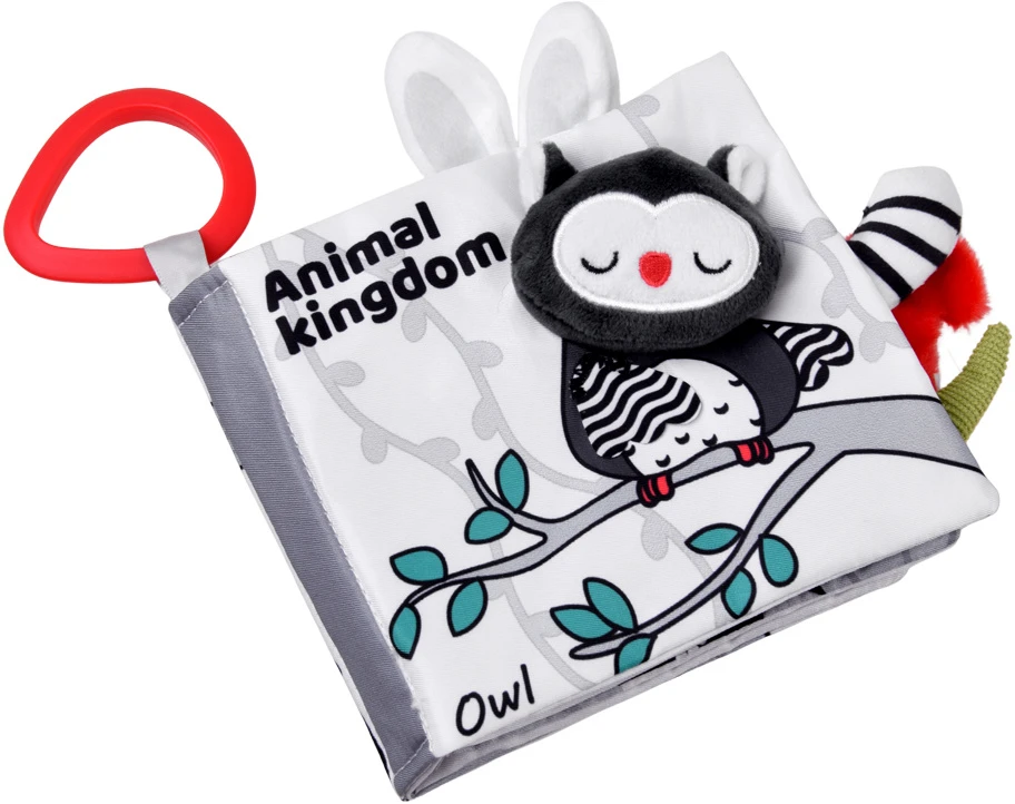 Jokomisiada Contrast sensory book ANIMALS with protruding elements and rustling ZA6599