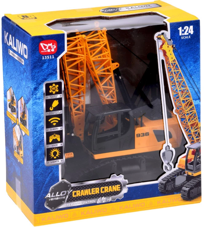 Jokomisiada Crawler Crane Remote Controlled Lights Remote Control RC0786