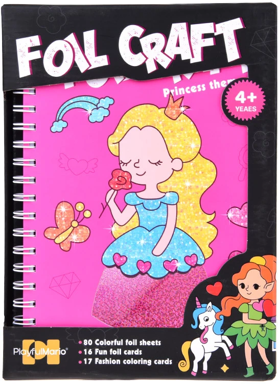 Jokomisiada Creative 2-in-1 holographic coloring book Fairytale princesses ZA6335