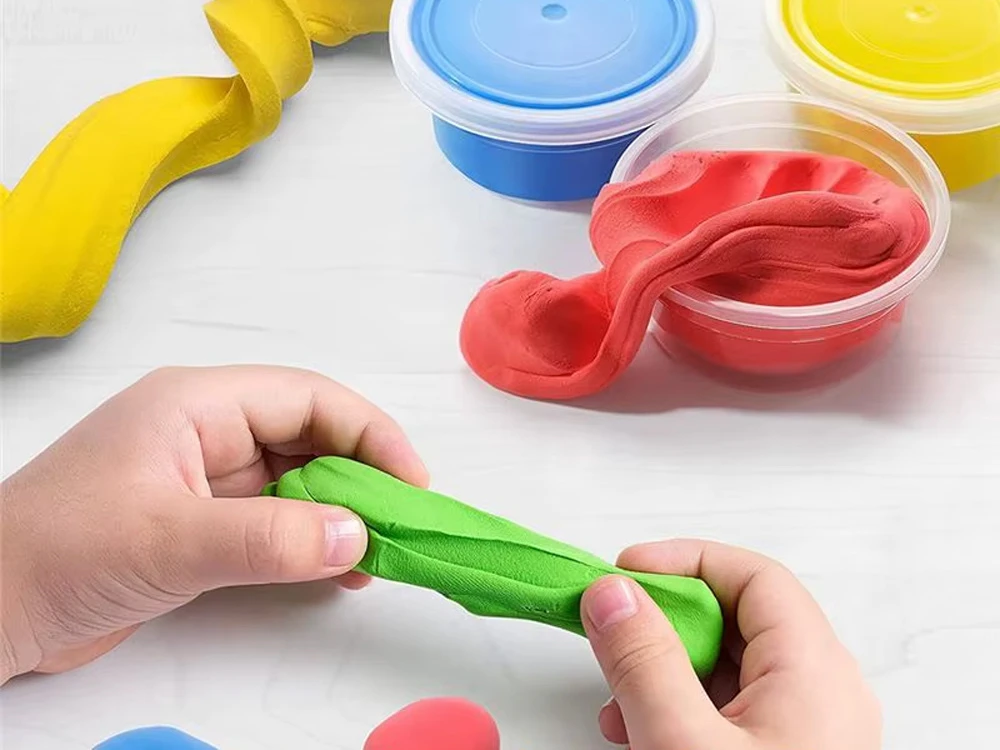 Dėlionė Jokomisiada Creative 28-Piece DIY Flower-Making Kit with Modelling Clay and Vase ZA6414