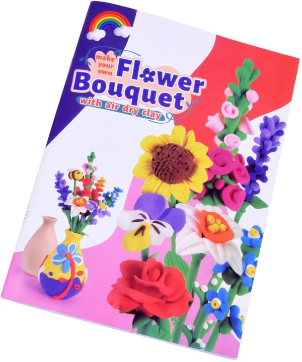 Dėlionė Jokomisiada Creative 28-Piece DIY Flower-Making Kit with Modelling Clay and Vase ZA6414