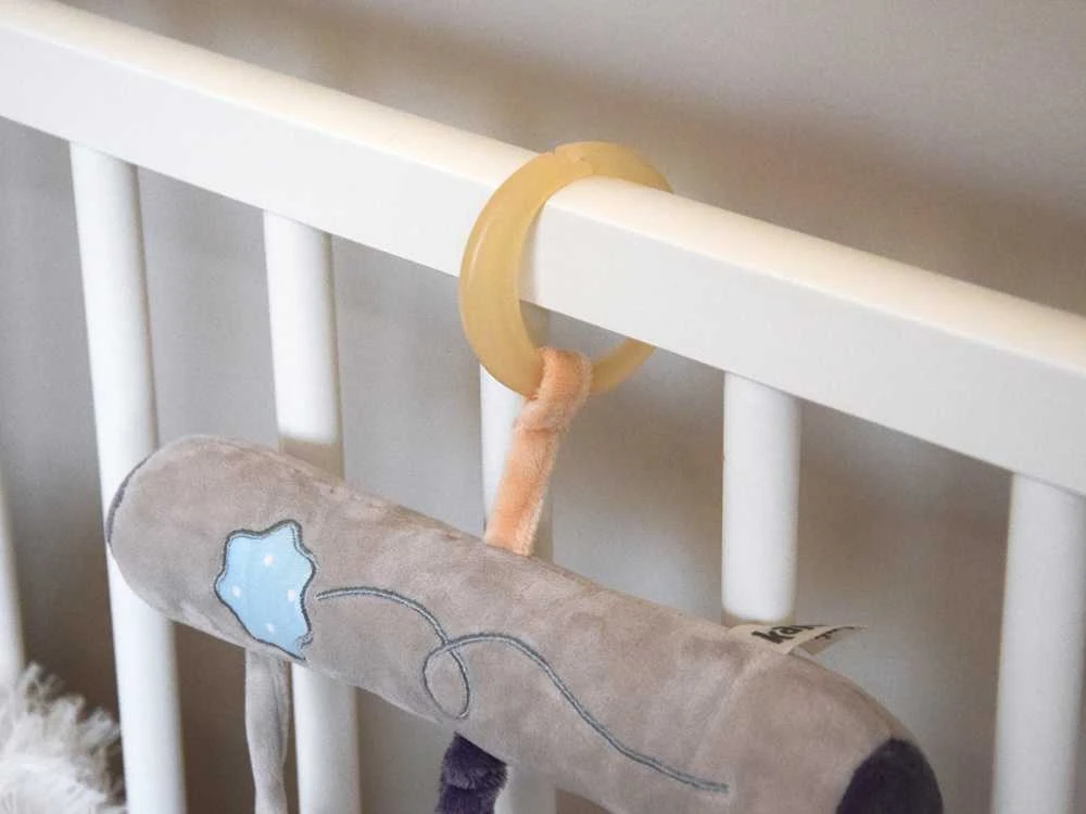 Jokomisiada Crib Hanging Toy with Teddy and Teether – Newborn Gift ZA5878