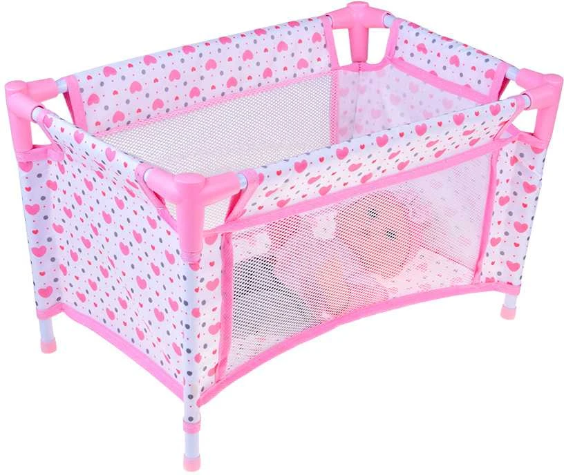 Jokomisiada Deluxe Baby Doll Set with Stroller, Crib, Play Mat and Accessories – 17 pcs ZA5916
