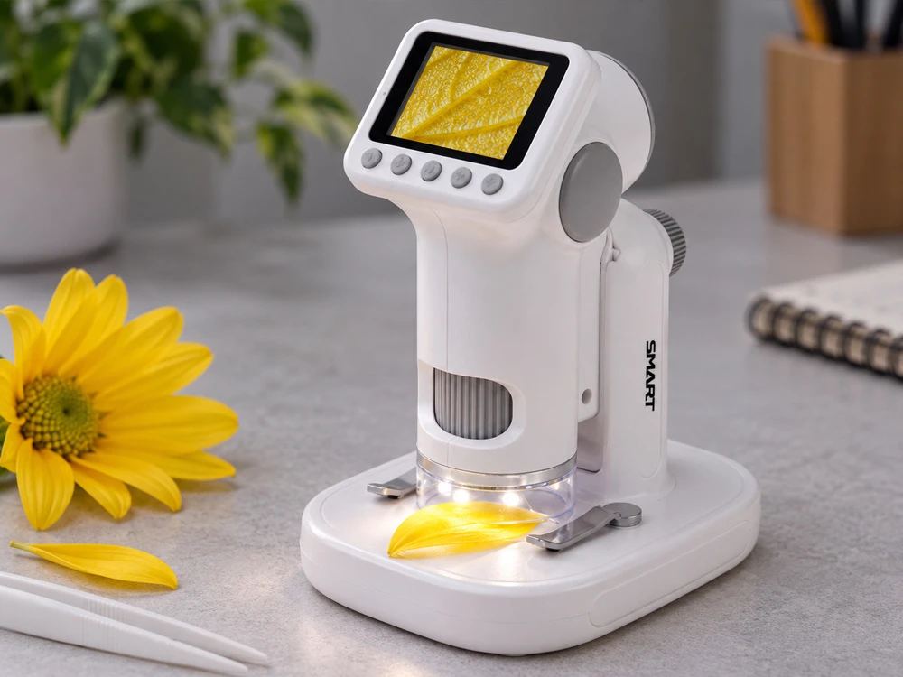 Jokomisiada SKAITMENINIS MIKROSKOPAS vaikams – LCD ekranas, 1600x didinimas, 1080P ES0030