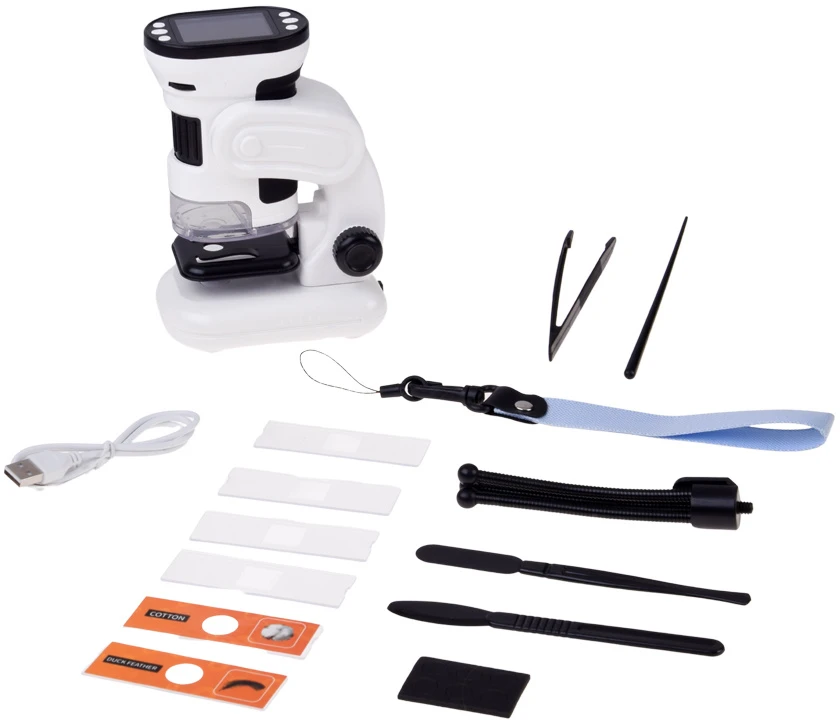 Jokomisiada Digital Microscope for Kids 1000x 2” Screen Camera LED ES0031