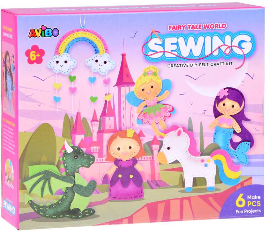 Jokomisiada DIY creative kit world of fairy tales felt set ZA5277