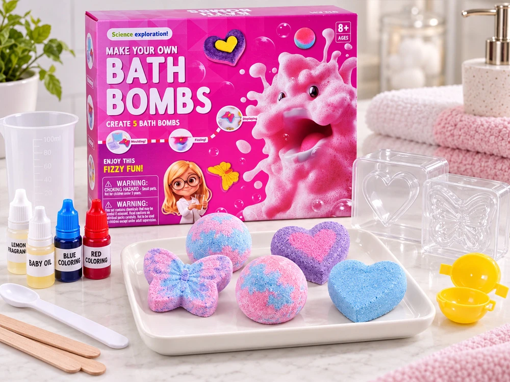 Jokomisiada DIY WORKSHOP bath bomb making kit - fragrant, fizzy ZA6557