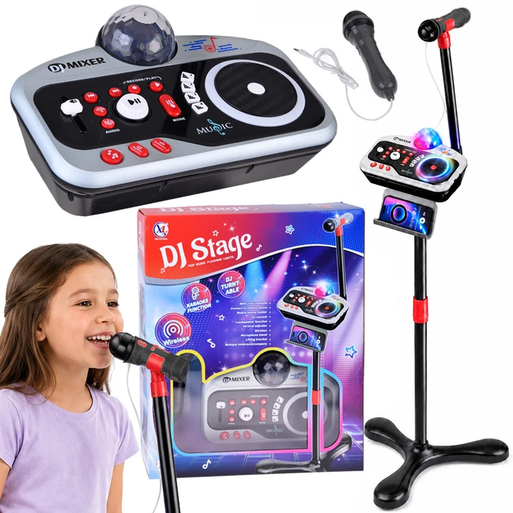 Dėlionė Jokomisiada DJ Mixer Console for Children Microphone Karaoke Bluetooth IN0196