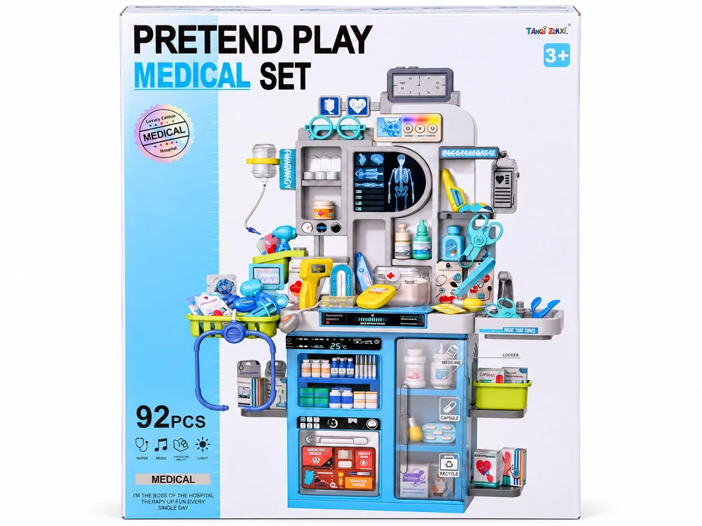 Jokomisiada Doctor's set for children MEDICAL CENTER - doctor's office 92 pieces ZA6582