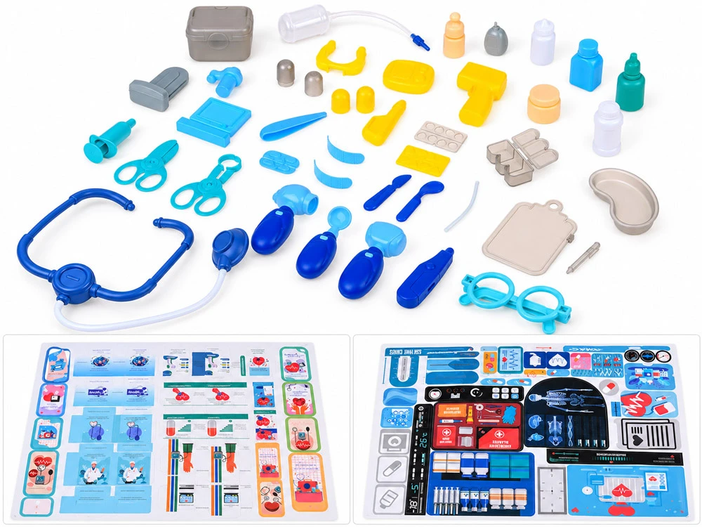 Jokomisiada Doctor's set for children MEDICAL CENTER - doctor's office 92 pieces ZA6582