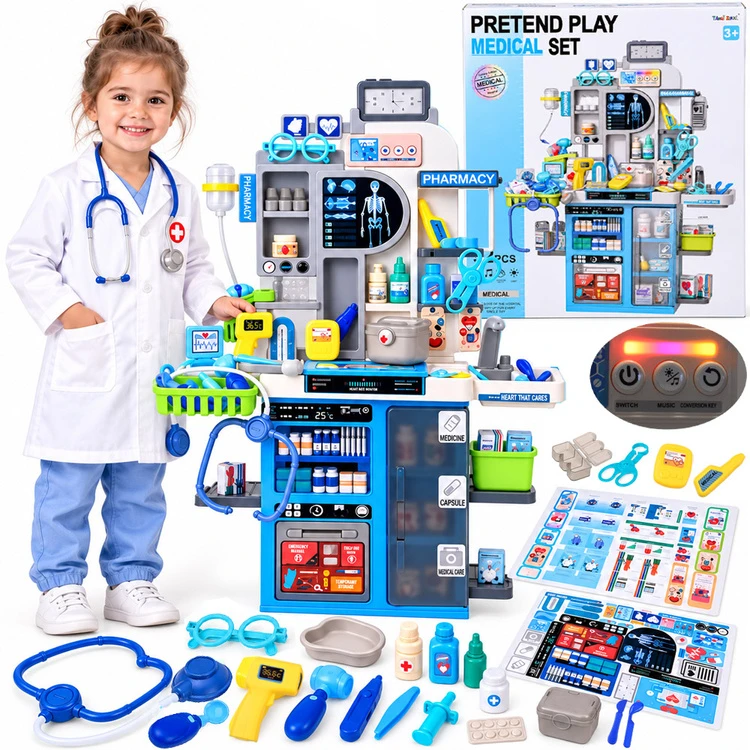 Jokomisiada Doctor's set for children MEDICAL CENTER - doctor's office 92 pieces ZA6582