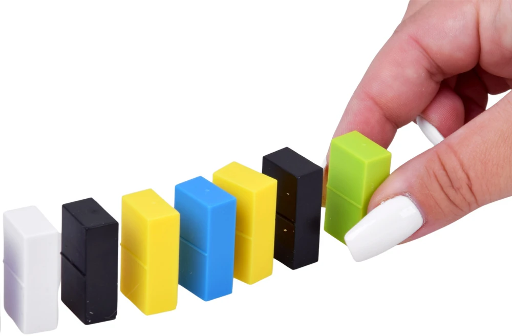 Jokomisiada Domino Set for Kids 100 Pieces Colorful Blocks Educational Building Toy ZA6290
