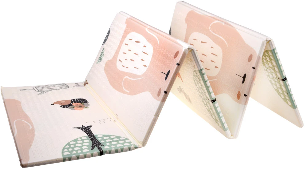 Jokomisiada Double-sided foam mat for babies - foldable, waterproof ZA6544