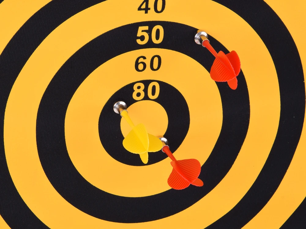 Jokomisiada Double-Sided Magnetic Dartboard with 6 Darts Skill Game GR0865