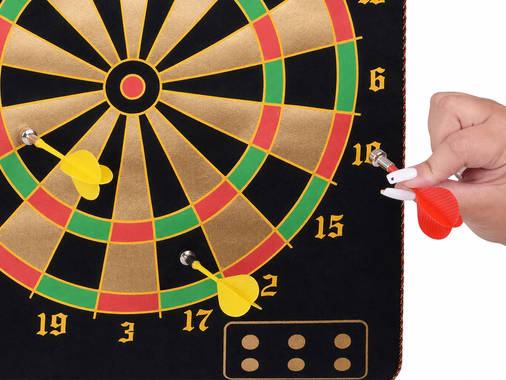Jokomisiada Double-Sided Magnetic Dartboard with 6 Darts Skill Game GR0865