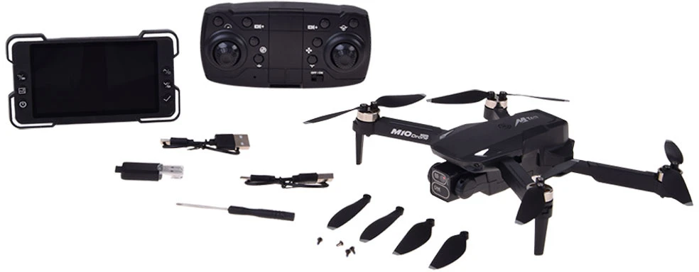 Jokomisiada Drone with camera and screen, remote controlled, foldable, photos and videos RC0768