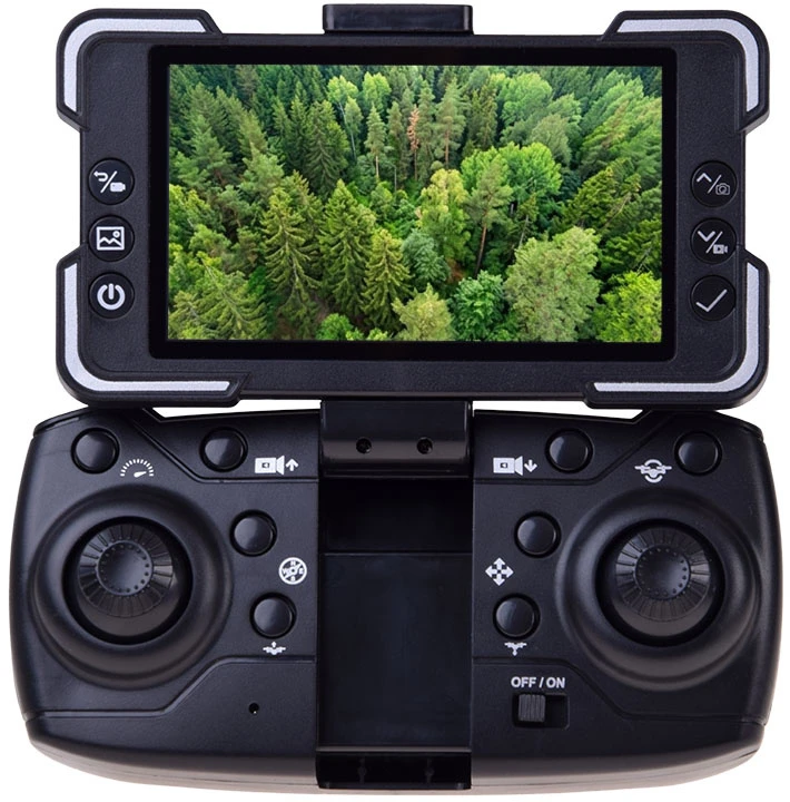 Jokomisiada Drone with camera and screen, remote controlled, foldable, photos and videos RC0768