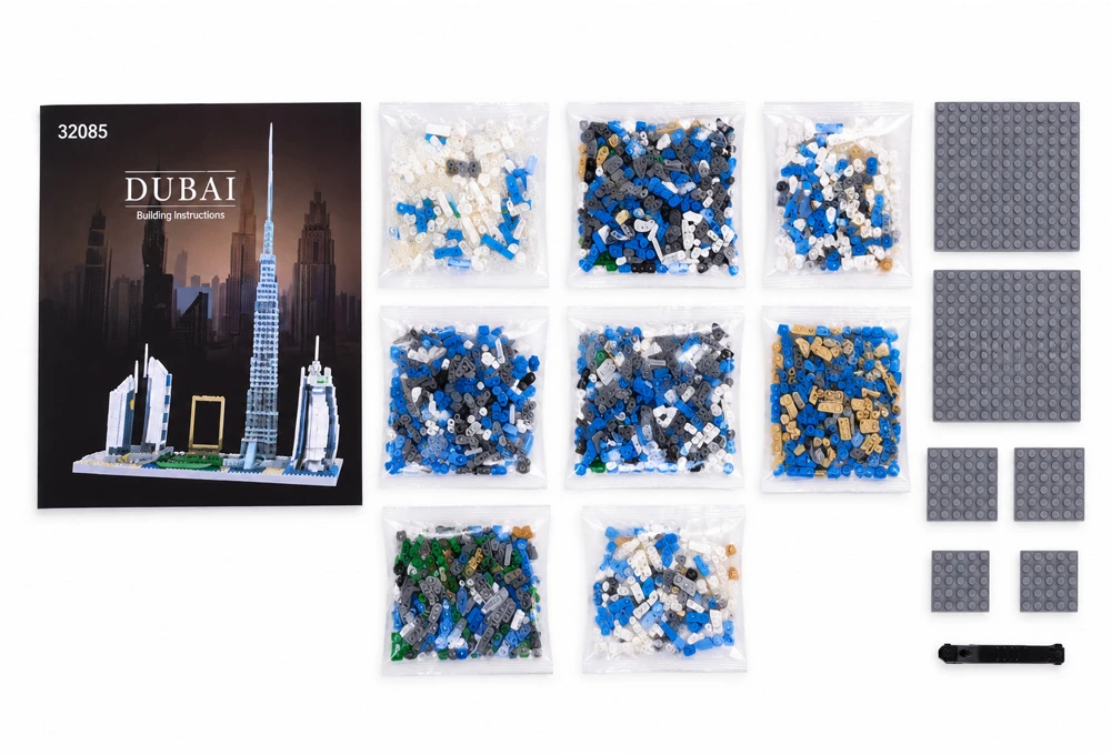 Jokomisiada Dubai Skyscrapers Construction Blocks - Famous Buildings of the City 3000+ Pieces ZA6269