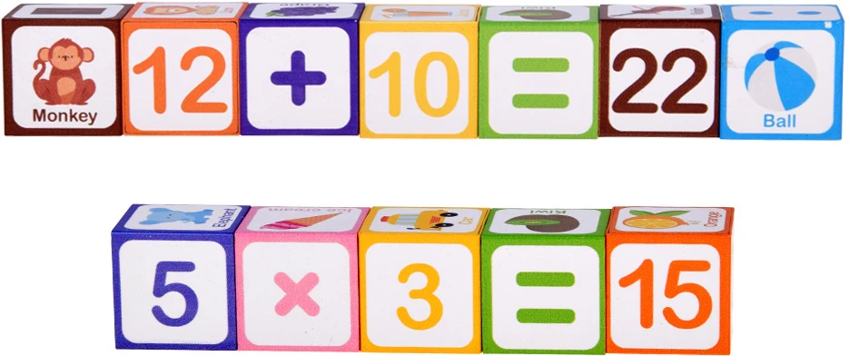 Jokomisiada EDUCATIONAL magnetic blocks - learning to count, letters, clock 35pcs ZA6603