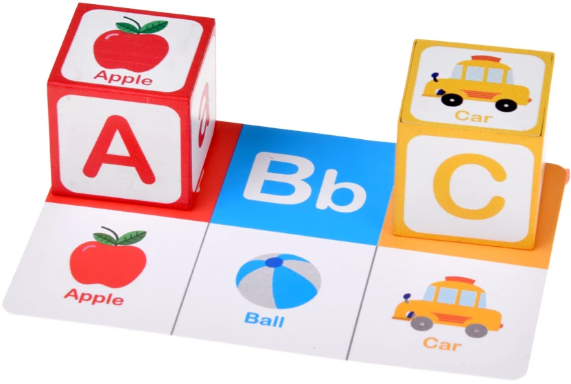Jokomisiada EDUCATIONAL magnetic blocks - learning to count, letters, clock 35pcs ZA6603