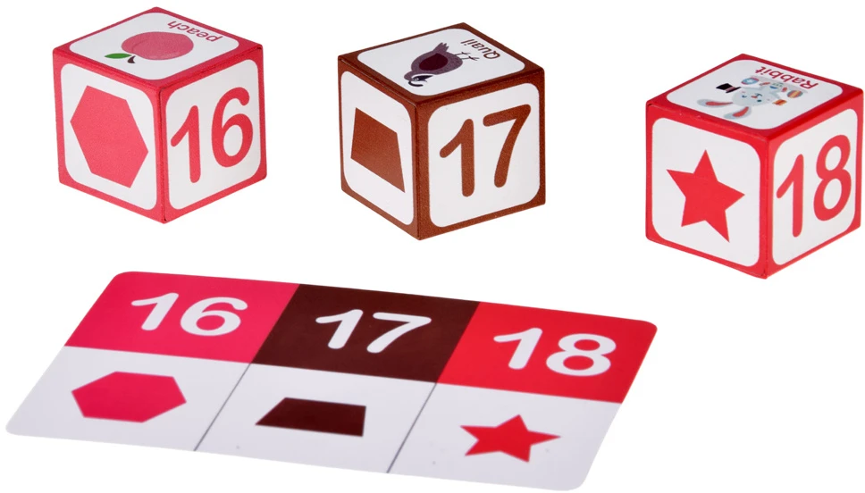 Jokomisiada EDUCATIONAL magnetic blocks - learning to count, letters, clock 35pcs ZA6603