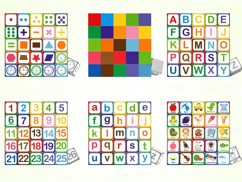 Jokomisiada EDUCATIONAL magnetic blocks - learning to count, letters, clock 35pcs ZA6603