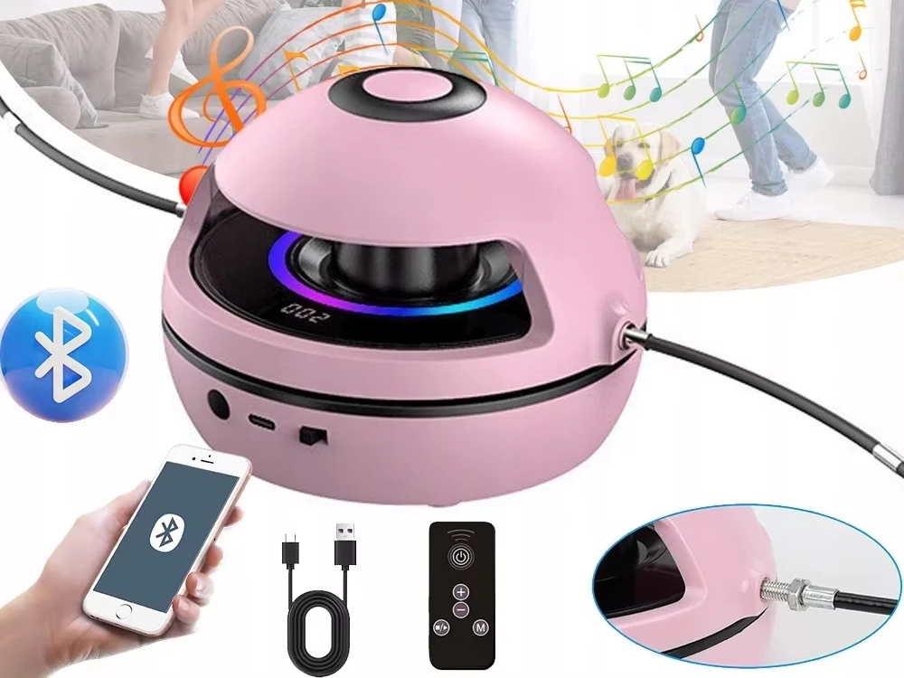 Jokomisiada Electric Interactive Jump Rope with Music, Remote Control and Counter SP0888
