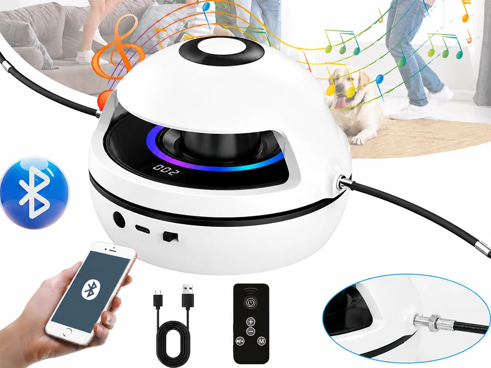 Jokomisiada Electric Interactive Jump Rope with Music, Remote Control and Counter SP0888