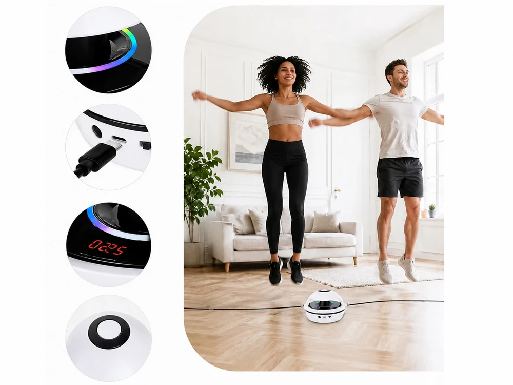 Jokomisiada Electric Interactive Jump Rope with Music, Remote Control and Counter SP0888