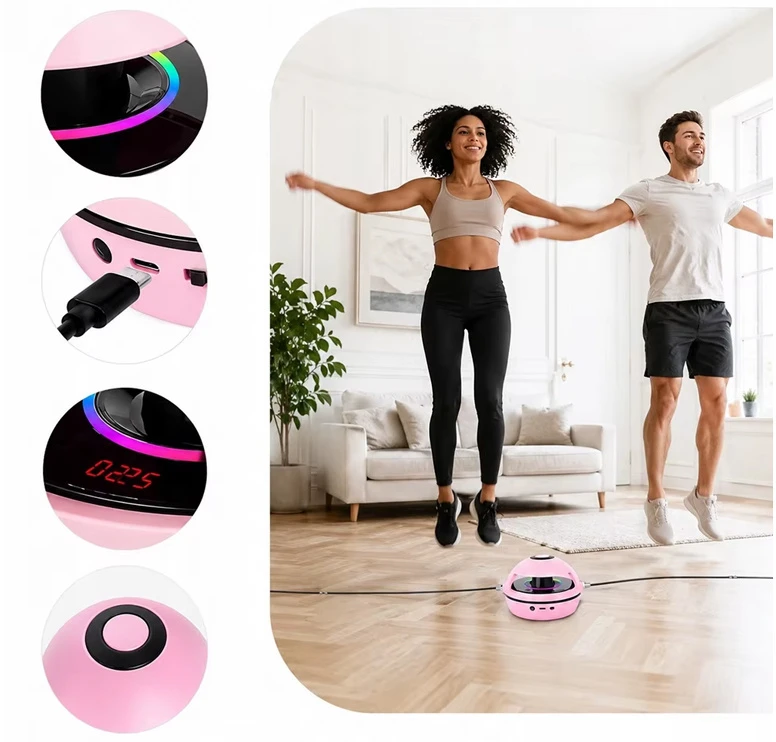Jokomisiada Electric Interactive Jump Rope with Music, Remote Control and Counter SP0888
