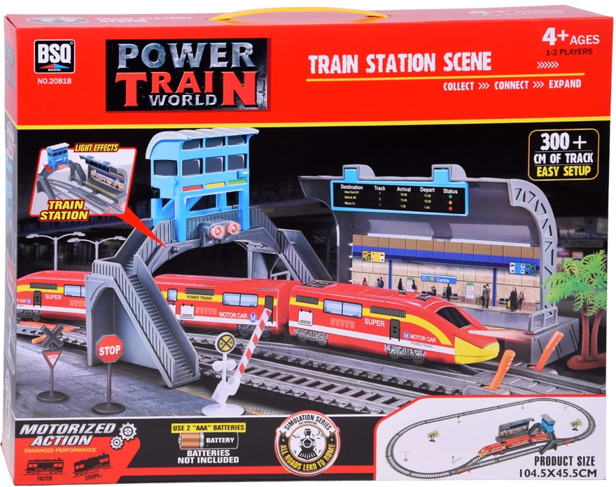 Jokomisiada Electric Train Set Station Platform Tracks Switches Light RC0782