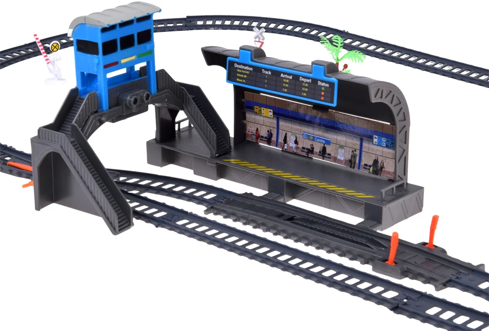 Jokomisiada Electric Train Set Station Platform Tracks Switches Light RC0782