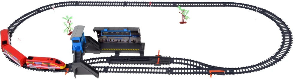 Jokomisiada Electric Train Set Station Platform Tracks Switches Light RC0782