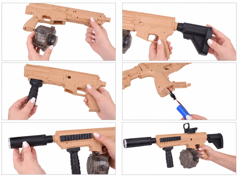 Jokomisiada Electric Vanduo Gun Automatic Blaster M416– Long Range ZA6162