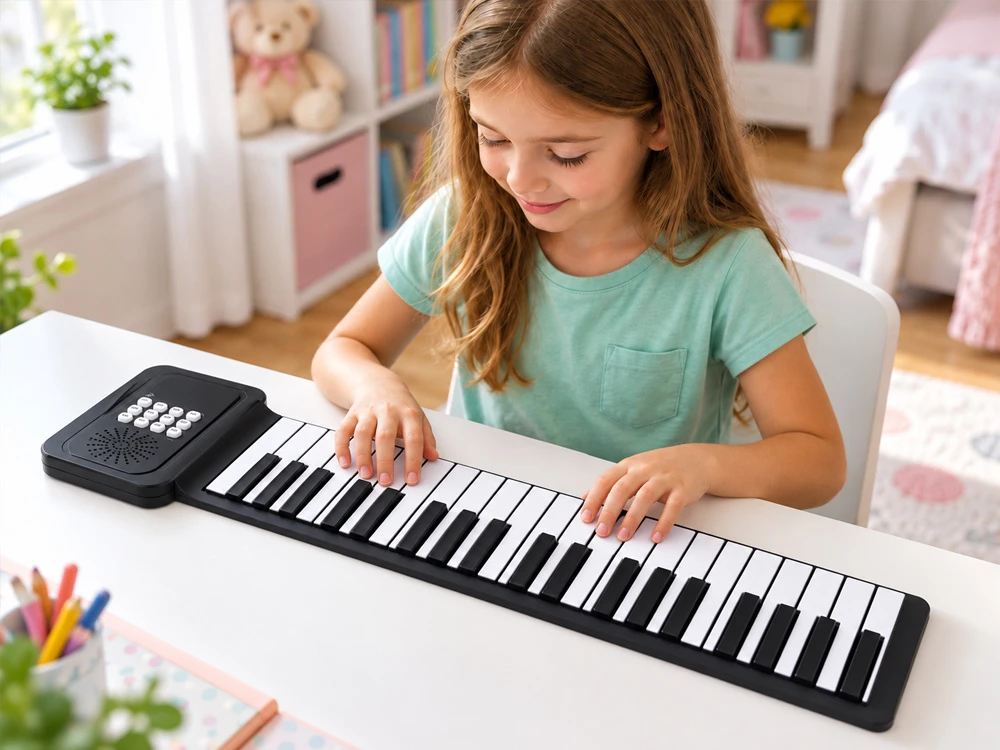 Jokomisiada Elektroninis kilimėlis-pianinas vaikams su 37 klavišais IN0188
