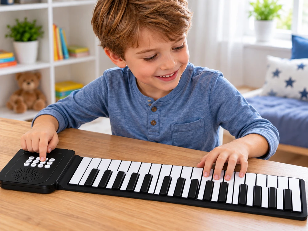 Jokomisiada Elektroninis kilimėlis-pianinas vaikams su 37 klavišais IN0188