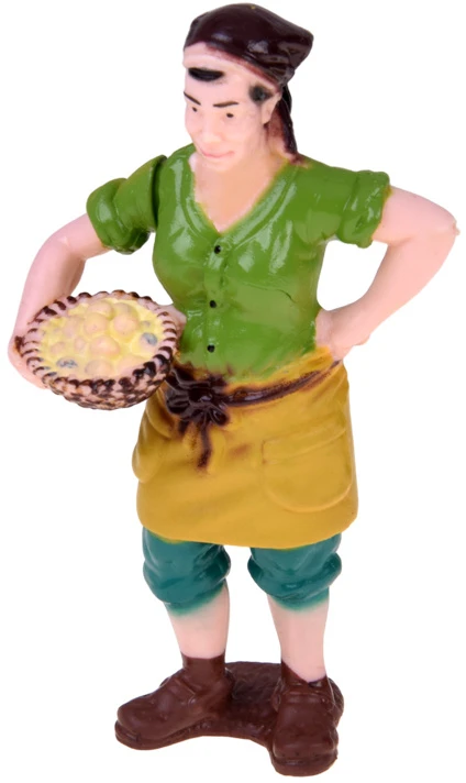 Jokomisiada FARM ANIMALS SERIES Farmer and birds set - hen, rooster, goose ZA6404 B