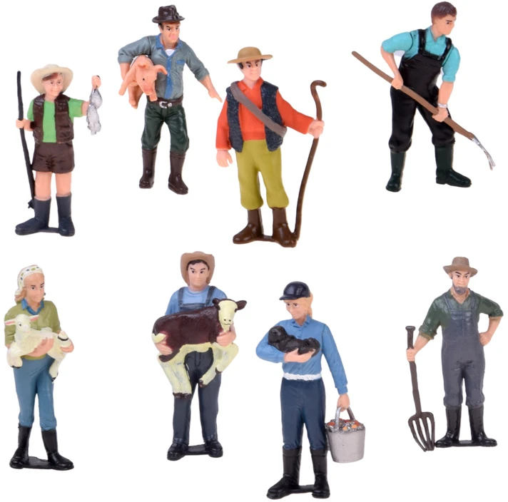Jokomisiada FARM FIGURES 8 pcs. - set of your own farmers HOP HOP HOP! ZA6427