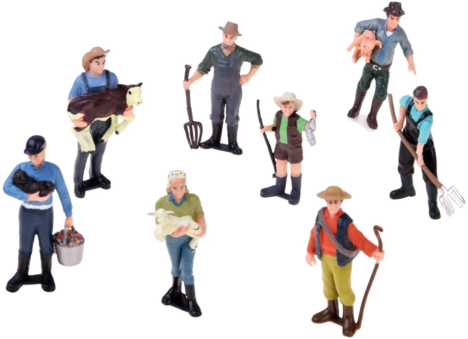 Jokomisiada FARM FIGURES 8 pcs. - set of your own farmers HOP HOP HOP! ZA6427