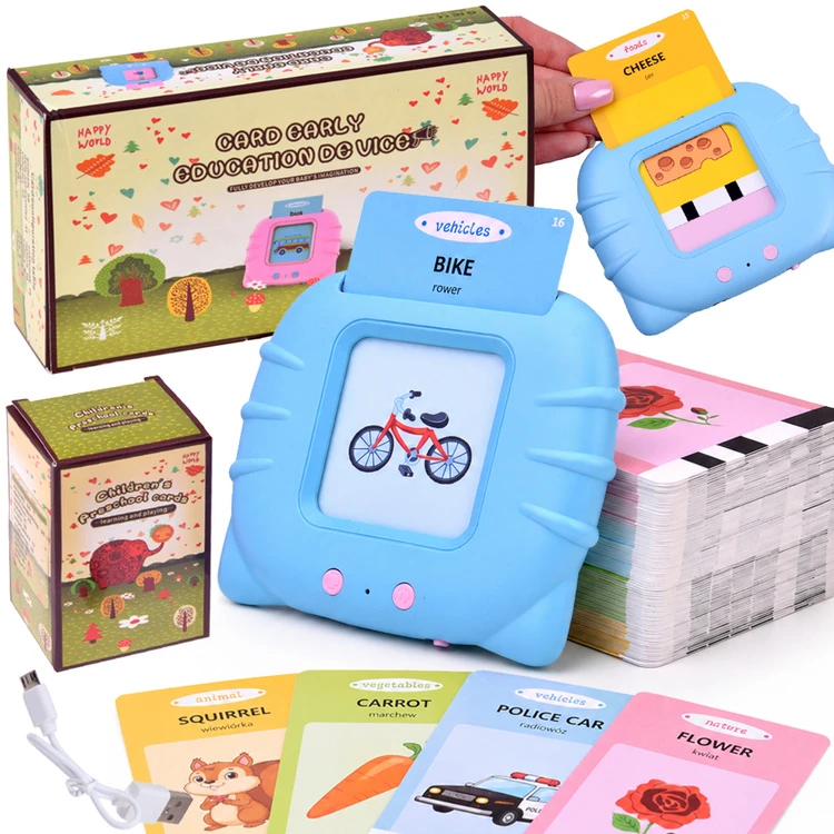 Jokomisiada Flashcard Reader for Learning Words – POLISH ENGLISH – 224 Learning Cards ZA6628