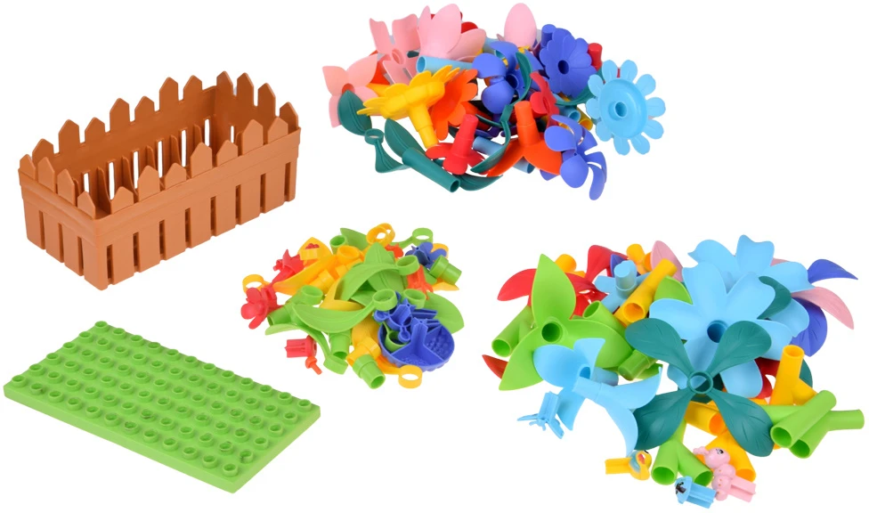 Jokomisiada Flower Garden Construction Blocks Creative 132-Piece Set ZA6395